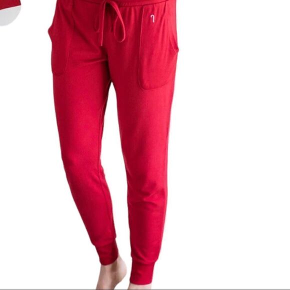 Hello Mello Best Day Ever Holiday Pants in Red - Picture 1 of 7